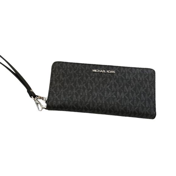 MICHEAL KORS MONEDERO BLACK WALLET 8.5 X 4 - Picture 1 of 7